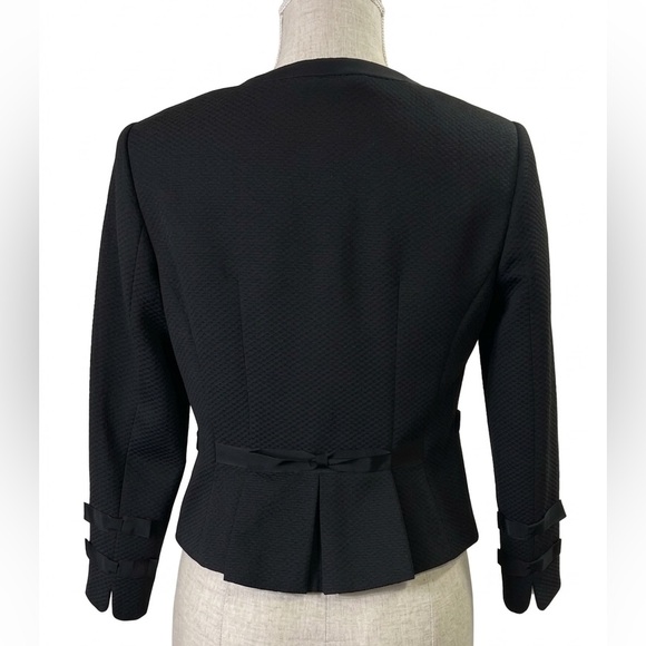 Ted Baker Black Textured Zip Top with Rose Gold Hardware - Picture 4 of 12